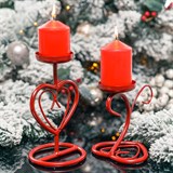 Подсвечник металлический для одной свечи - фото 237213