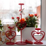 Подсвечник металлический для одной свечи - фото 237214