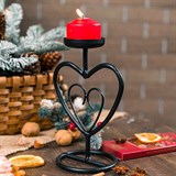 Подсвечник металлический для одной свечи - фото 237220