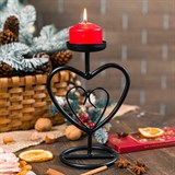 Подсвечник металлический для одной свечи - фото 237221