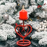 Подсвечник металлический для одной свечи - фото 237224