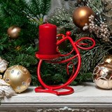 Подсвечник из металла на одну свечу 607-29 - фото 237299