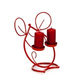 Подсвечник металлический на две свечи - фото 237302