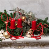 Подсвечник металлический на две свечи - фото 237306