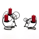 Подсвечник кованый интерьерный на две свечи - фото 237313