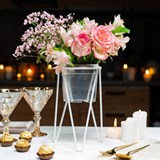 Подставка для цветов лофт 66-608 металлическая d=12см - фото 237518 Подставка для цветов лофт 66-608 металлическая d=12см - фото 237518