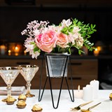 Подставка для цветов лофт 66-608 металлическая d=12см - фото 237519 Подставка для цветов лофт 66-608 металлическая d=12см - фото 237519