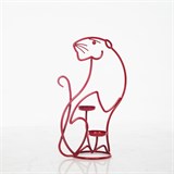 Подсвечник кованый на одну свечу Тигр - фото 237702