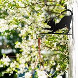 Кронштейн для подвесного кашпо с цветами котенок с бабочкой 201-002B - фото 237812