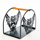 Дровница переносная для камина 103-009B металлическая - фото 237855