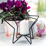 Подсвечник в стиле лофт Звезда - фото 237962