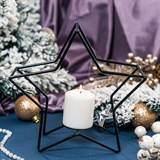 Подсвечник в стиле лофт Звезда - фото 237964