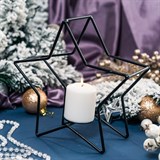 Подсвечник в стиле лофт Звезда - фото 237965