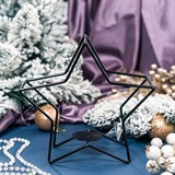 Подсвечник в стиле лофт Звезда - фото 237966