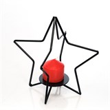 Подсвечник в стиле лофт Звезда - фото 237971