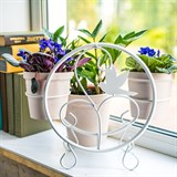 Подставка для двух цветов на подоконник 41-002 - фото 238299