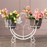 Подставка для двух цветов на подоконник 41-002 - фото 238300