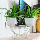 Подставка для двух цветов на подоконник 41-002 - фото 238311