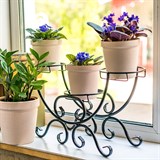 Подставка для трёх цветов на подоконник 41-943 - фото 238324