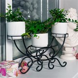 Подставка для трёх цветов на подоконник 41-943 - фото 238325