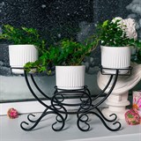 Подставка для трёх цветов на подоконник 41-943 - фото 238326