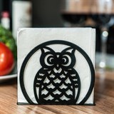 Салфетница кухонная металлическая Сова - фото 238578