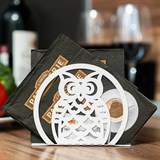 Салфетница кухонная металлическая Сова - фото 238582