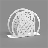 Салфетница кухонная металлическая Сова - фото 238585