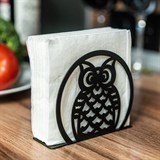 Салфетница кухонная металлическая Сова - фото 238589