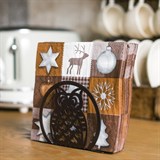 Салфетница кухонная металлическая Сова - фото 238596