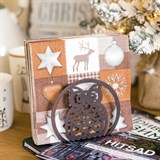 Салфетница кухонная металлическая Сова - фото 238599