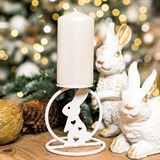 Подсвечник Заяц кованый - фото 238765