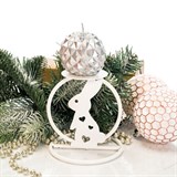 Подсвечник Заяц кованый - фото 238766