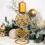 Подсвечник Золотое сердце на одну свечу - фото 238833 Подсвечник Золотое сердце на одну свечу - фото 238833