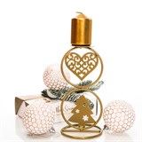 Подсвечник Золотая Елка кованый на одну свечу - фото 238838