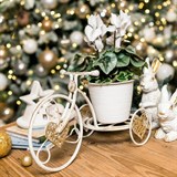 Подставка для цветов на подоконник Велосипед 950-040 металл - фото 238862