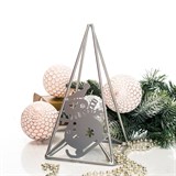 Подсвечник Снеговик из металла на одну свечу - фото 238880