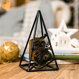 Подсвечник Снеговичок цвет черный на одну свечу - фото 238886