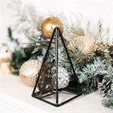 Подсвечник Снеговичок цвет черный на одну свечу - фото 238888