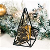 Подсвечник Снеговичок цвет черный на одну свечу - фото 238889