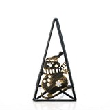 Подсвечник Снеговичок цвет черный на одну свечу - фото 238891