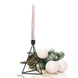 Подсвечник Шапка на одну свечу из металла настольный - фото 238898