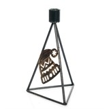 Подсвечник Шапка на одну свечу из металла настольный - фото 238899