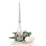 Подсвечник Подарок из металла на одну свечу цвет серебро - фото 238914