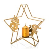 Подсвечник Звезда металлический - фото 238916
