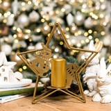 Подсвечник Звезда металлический - фото 238918