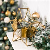 Подсвечник Звезда металлический - фото 238919