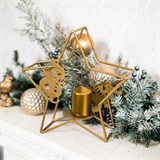Подсвечник Звезда металлический - фото 238920
