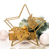 Подсвечник Звезда металлический - фото 238921