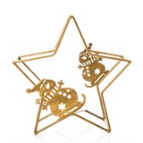 Подсвечник Звезда металлический - фото 238922